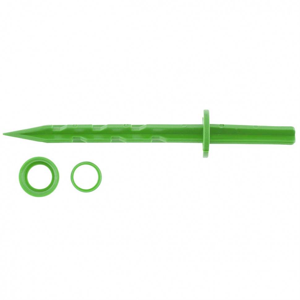 Колышек 20 см, с кольцом для крепления пленки, зеленый PALISAD 64433 ― PALISAD
