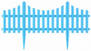 Забор декоративный "Гибкий", 24х300 см, голубой, Россия PALISAD 65019 ― PALISAD