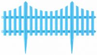 Забор декоративный "Гибкий", 24х300 см, голубой, Россия PALISAD 65019