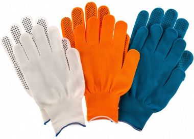 Перчатки в наборе, цвета: оранжевые, синие, белые, ПВХ точка, XL, Россия PALISAD 67853 ― PALISAD