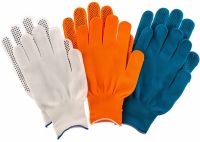 Перчатки в наборе, цвета: оранжевые, синие, белые, ПВХ точка, XL, Россия PALISAD 67853