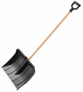 Лопата для уборки снега пластиковая, 470 х 350 х 1360 мм, деревянный черенок PALISAD 61646 ― PALISAD