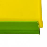 Набор: совок с кромкой 330 x 225 мм и щетка-сметка 285 мм, желтый, Home PALISAD 933125