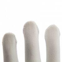 Перчатки Нейлон, ПВХ точка, 13 класс, белые, L Россия 67825