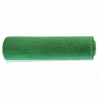 Решетка заборная в рулоне, 1 х 20 м, ячейка 15 х 15 мм, пластиковая, зеленая Россия 64512