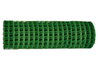 Решетка заборная в рулоне, 1 х 20 м, ячейка 83 х 83 мм, пластиковая, зеленая Россия 64521 ― PALISAD
